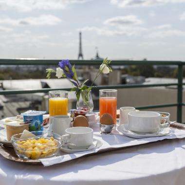 Hotel de Castiglione -Breakfast with a view
